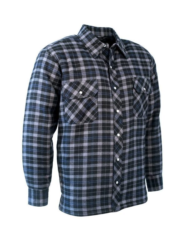 Nahani Blue Plaid Quilted Flannel Shirt – Jastex Constructions